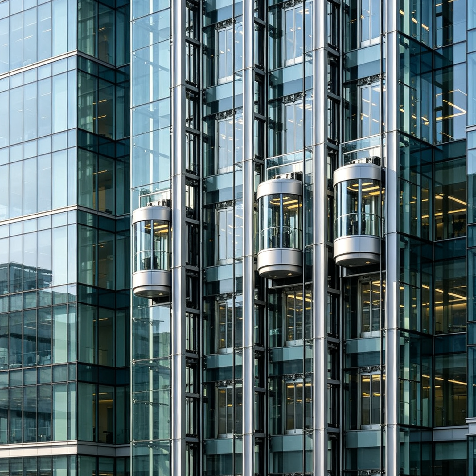 Panoramic Observation Elevator for Office